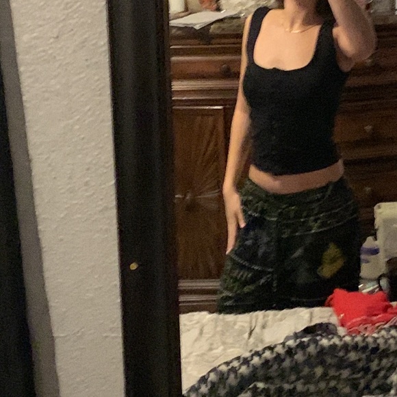 cropped tang-top button up. - Picture 2 of 2